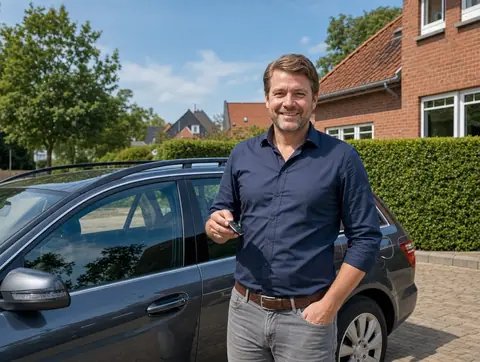 Verkäufer aus Wolfenbüttel mit dem verkauften Fahrzeug