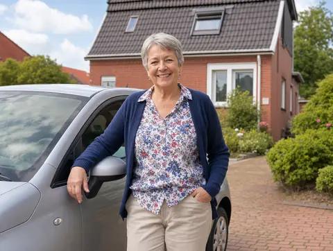 Verkäufer aus Schladen-Werla mit dem verkauften Fahrzeug