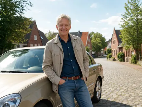 Verkäufer aus Baddeckenstedt mit dem verkauften Fahrzeug